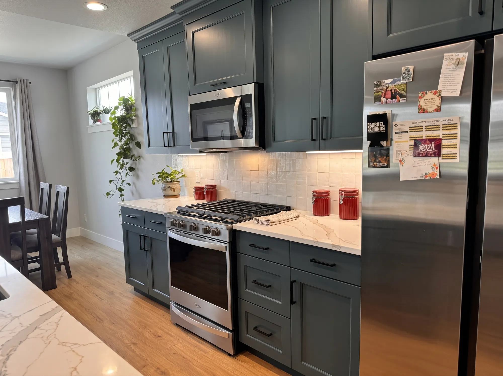 Kitchen in a Vancouver WA home left clean and reset after a visit